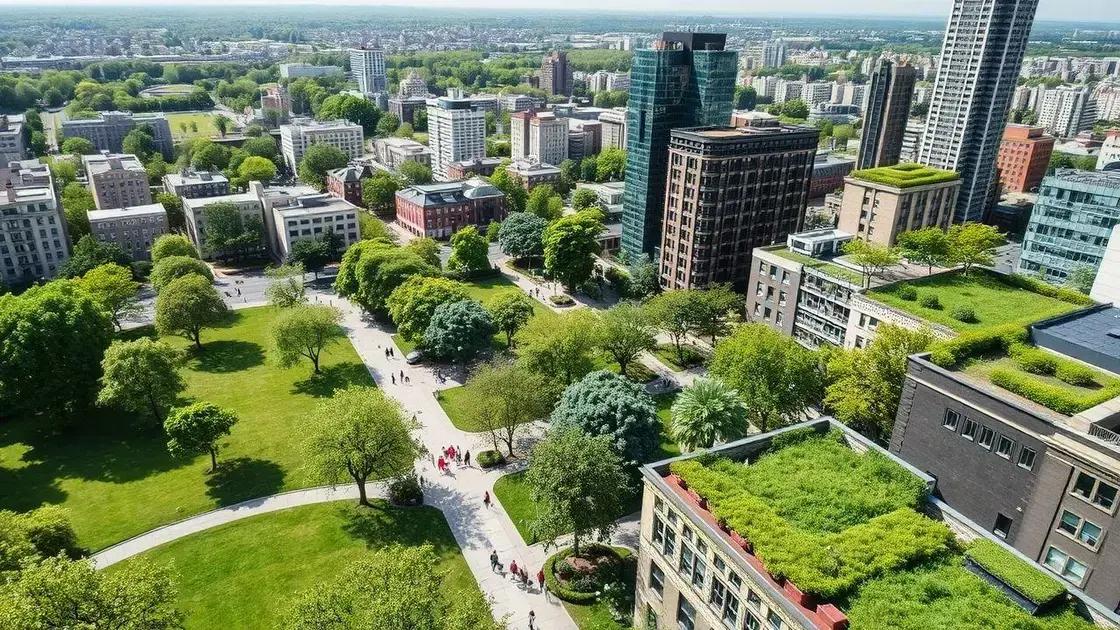 Benefits of green infrastructure in cities