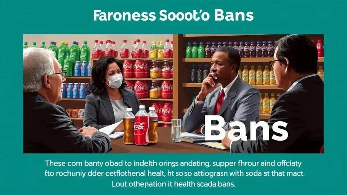 Current state of soda bans and policy debates