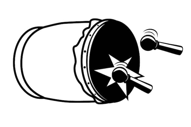A gavel striking a sound block with the FCC logo in the background.