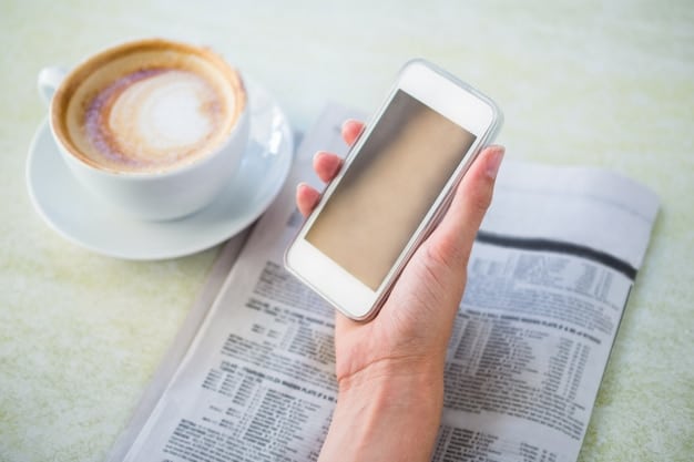 A close-up of a smartphone screen displaying a fabricated news article with a misleading headline and manipulated image.