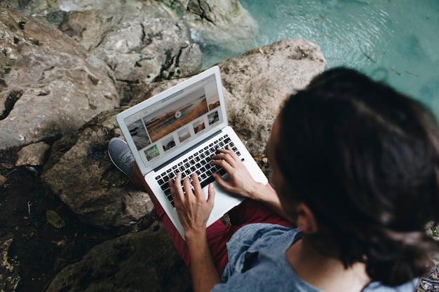 A person using a screen reader on a laptop to navigate a social media website. The image emphasizes the importance of semantic HTML and ARIA attributes for screen reader compatibility.