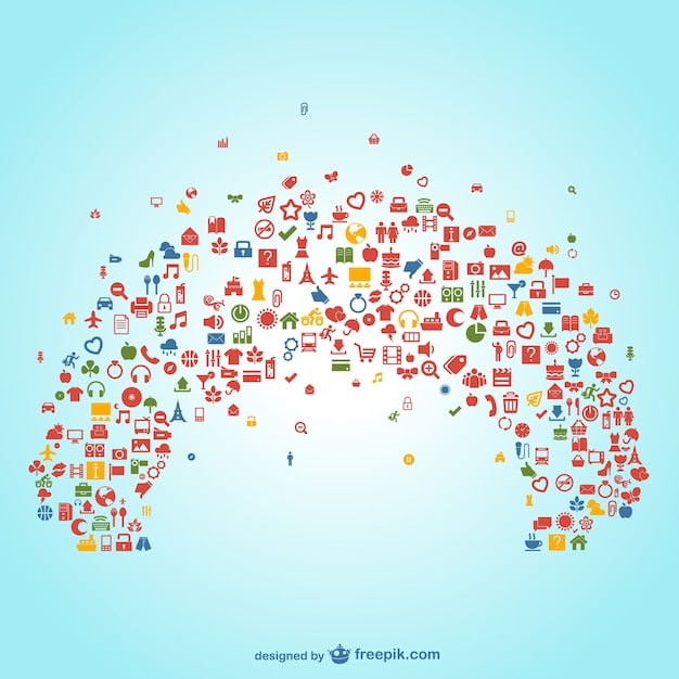 A collage of icons representing various social media platforms—Facebook, Twitter, Instagram, LinkedIn—arranged around a central icon of people connecting, symbolizing community management.