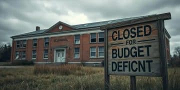 North Carolina county school closures budget deficit impact