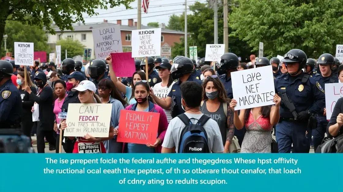 The implications of federalization on local protests