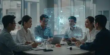 AI's Ethical Dilemmas: Navigating Cultural Challenges for US Tech in 2025 Diverse tech team discusses AI ethical frameworks and cultural impact