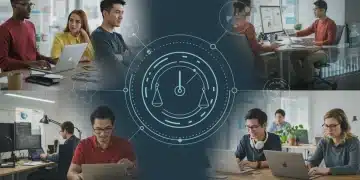 Diverse tech professionals embracing new work-life balance in 2025 reshuffle