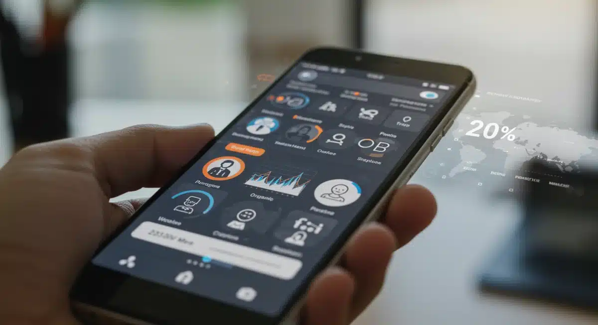 Smartphone displaying increased organic reach on a new social media platform.