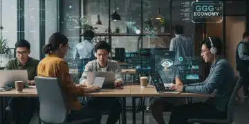 Tech workers collaborating in a dynamic gig economy environment