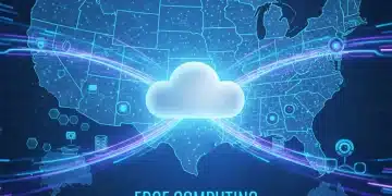 Edge computing network showing data processing at the edge for U.S. businesses