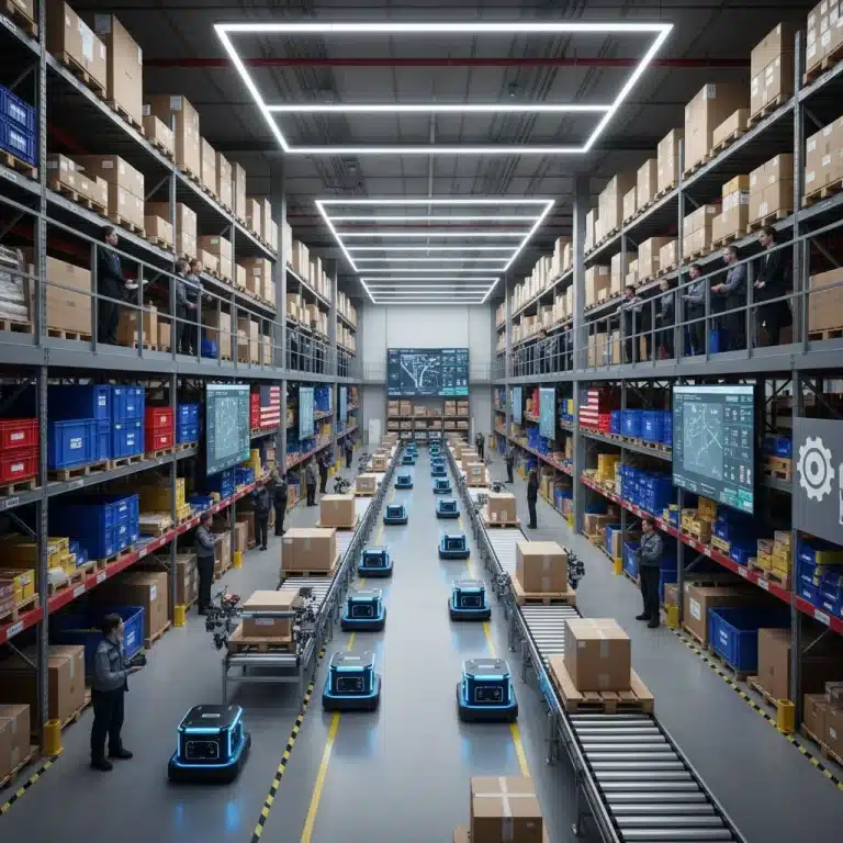 Autonomous mobile robots optimizing warehouse operations for cost reduction