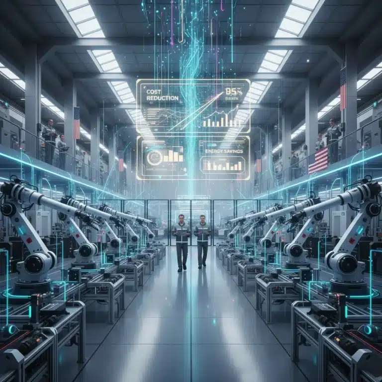 Smart devices optimizing US manufacturing operations for cost reduction