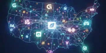 Digital network illustrating micro-communities influencing U.S. marketing