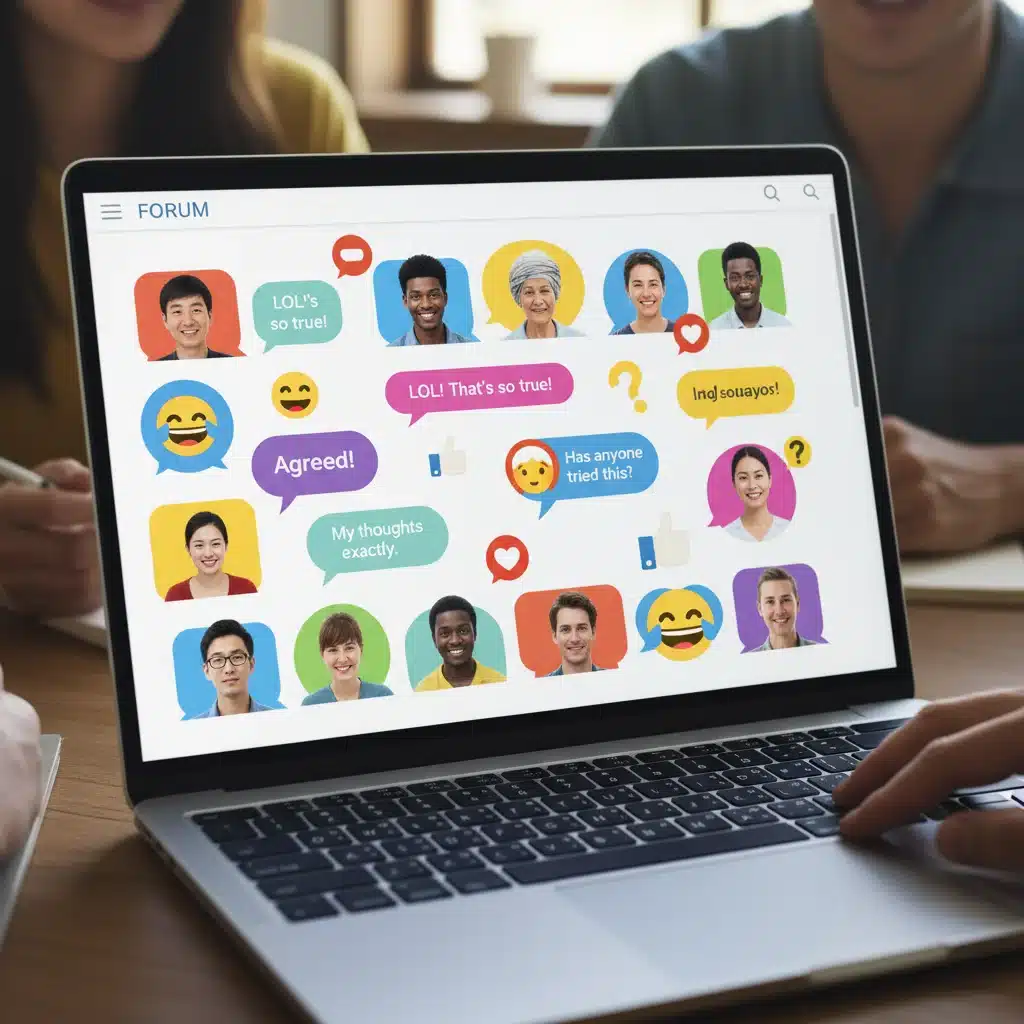Online forum discussion demonstrating active micro-community engagement
