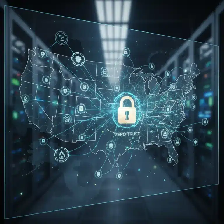 Zero Trust Architecture implementation roadmap for US enterprises with security icons