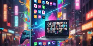 Gen Z engaging with various digital technologies and social media platforms