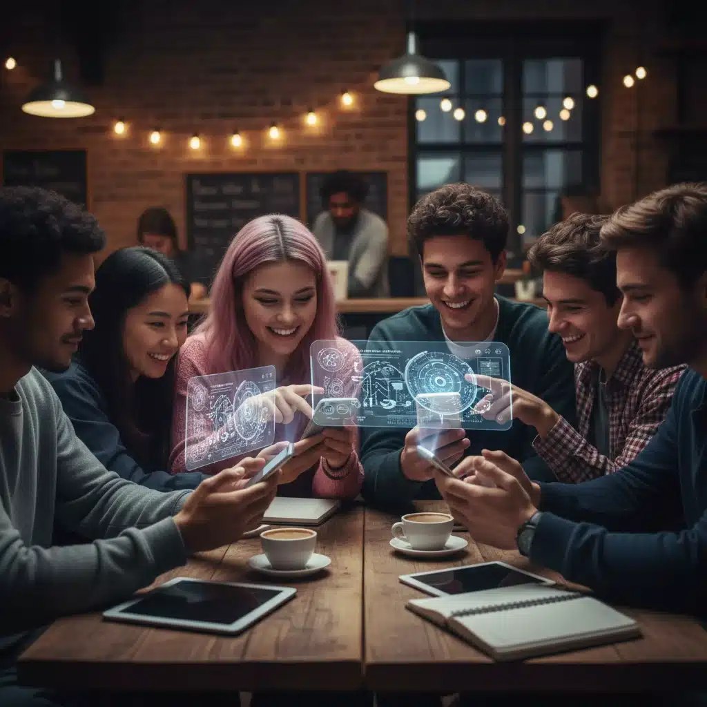Gen Z engaging in social media and online communities