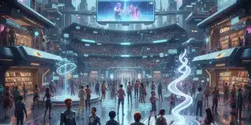 Metaverse cultural shifts impacting American consumers in 2026, with diverse avatars.