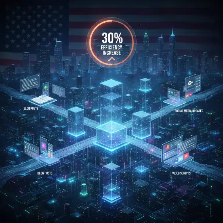 AI-powered content generation boosting marketing efficiency in the US